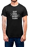 Luxyl Unisex T-Shirt mit Aufschrift 'Just One More Turn', Schwarz , XL