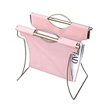 GAXQFEI Magazin Rack Zeitungshalter - Metallleder Wandbehang Bücherregale Geschenkdatei Platzierung