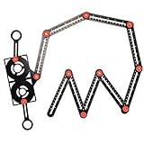 MagiDeal Einstellbares Multi-Winkel-Messlineal Perforiertes Formschablonenwerkzeug Faltlineal für Tischler Fliesenleger - 9