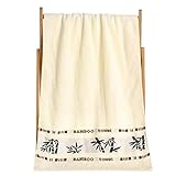 holilest Waschhandtuch, Bambusfaser-Handtuch Dicke saugfähige Handtücher für Erwachsene verwenden Luxus-Badezimmer-Handtücher-Weiß