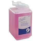 Scott Essential Flüssig-Handseife, Für den täglichen Gebrauch, Rosa, 1 x 1 L Behälter, 6340