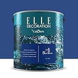 Elle decoration Farbe für den Innenbereich, Premiumfarben – Into the Blue matt – 2,5 l – 30 m²