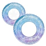 Schwimmring Sonwaha Schwimmring Erwachsene Schwimmreifen Pool Aufblasbarer Strandspielzeug Kinder schwimminsel Pool Zubehör Spaß(50 cm und 75 cm)