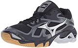 Mizuno Damen Wave Bolt 5-W Volleyball-Schuh, schwarz/Silber, 37 EU