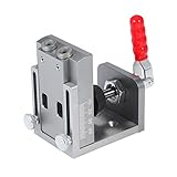 Fesjoy Pocket Hole Locator Jig Kit Aluminiumlegierung 15-Grad-Winkel Schräglochbohrführung Positionierer mit Schnellklemm-Holzbearbeitungswerkzeug