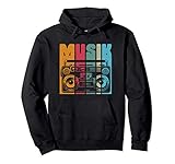 Musik Altes Radio und mobile Stereoanlage Pullover H