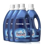 Finish Classic Power Gel, phosphatfrei – Geschirrspülmittel für die Spülmaschine für brillante Spülergebnisse – Sparpack mit 4 x 1,5 l Spülmaschineng