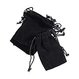 ROSENICE 75pcs Portable langlebig Samtbeutel Tunnelzug Schmuck Beutel Geschenk Beutel Samtsäckchen Schmuck Samtbeutel 9x7