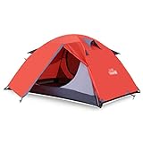 WXJHA Campingzelt Haushalt Doppel Outdoor Zelt Regenfest Verdickung Zelt Camping Picknick Doppelzelt Zelte (Farbe: A)