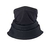 Arcweg Schlauchschal Herren Fleece Halswärmer Motorrad Windstopper Skimaske Kälteschutz Gesichtsmaske Nackenwärmer Gesichtswärmer Winter Balaclava Sturmhaube Schwarz 6 Stile Nackenw