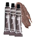 3er Set andmetics Augenbrauen- & Wimpernfarbe hellbraun - intensiven Farbe - ohne unerwünschten Rotstich - langanhaltende, intensive Färbung der Wimpern und Augenbrauen (hellbraun)
