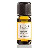ELIXR Orangenöl I 100% naturreines ätherisches Öl Orange zur Aromatherapie I Zertifizierte Naturkosmetik I 10 ml I Duftöl Orange, Orange O