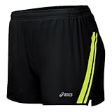 ASICS Damen 2-in-1 Shorty, Damen, Schwarz/Wow, M