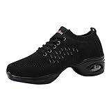 ON Damen Mesh Ballroom Dance Sneaker Trainer leichte Jazz F