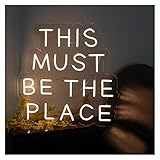 Benutzerdefinierte LED-Leuchtreklame, personalisierte Kunst Wandleuchte Zeichen für Zimmer Schlafzimmer Wanddekoration Party Hochzeit Geburtstag Dekoration ( Color : Line 4 , Size : 50cm/20in )