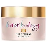 Hair Biology Full & Shining Haarmaske, 160ml, Für Feines oder Dünner Werdendes und Coloriertes Haar, Haarpflege, Haarkur, Haarmaske, Haarpflege Glanz, Haare Kur, Haar Mask, Haar Pfleg