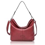 CASAdiNOVA HERBSTANGEBOT - Umhängetasche Gross - Lederimitat - Shopper Damen Rot - Handtasche XXL Designer Schultertasche Hobo Bag Groß mit verstellbaren S