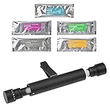 Auto-Lufterfrischer und 5 solide Aromastäbchen mit einem Halter aus Aluminiumlegierung und verschiedenen Gerüchen natürlicher Duft Luftreiniger für Auto, Fahrzeug zur Beseitigung von Gerü