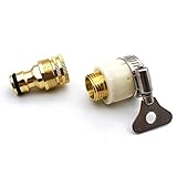 Tap Connector Adapter Hose Garden Universal Hahnverbinder, Female Threaded Faucet Adapter Für Garten Küche Wasserhahn, Geeignet Zum Anschließen Eines 15 Mm Bis 23 Mm W