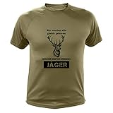 Jäger T Shirt, Hirsche, Vir Werden alle gleich geboren, Jagd Geschenke (3XL,20149, Vert)