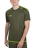 JAKO Herren Trikot Striker 2.0 KA, khaki/neongrün, L, 4219
