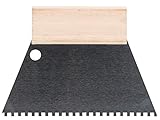 TOOLLAND - HE924180 Zahnspachtel, 4 mm x 4 mm, 180 mm Breite 176696