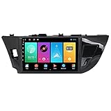 ADMLZQQ Android 2 Din Autoradio Mit 9'' Touchscreen GPS-Navi Für Toyota Corolla 2012-2016,Stereo Mit Carplay/Bluetooth/DSP/Mirror Link/4G LTE/WiFi/Lenkradsteuerung/Rückfahrkamera,B,M100S