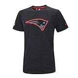 New Era New England Patriots T Shirt Two Tone Pop Tee Heather Charcoal - 3XL