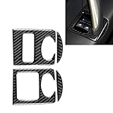 Autoinnenraumaufkleber Auto-Carbon-Faser-Glas-Lifter-Panel dekorative Aufkleber, Sitz for Audi TT 8N 8J MK123 TTRS 2008-2014, links Antrieb
