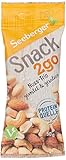 Seeberger Snack2Go Nuss-Trio geröstet und gesalzen, 12er Pack (12 x 50 g)