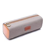 KALIDI Retro Federmäppchen Jungen, Mit Kupfer Reißverschluss, Große Federtasche Mädchen Leder Mäppchen Bleistift Beutel federmappen mädchen Teenager Etui Schule, Pencil case für Teenag