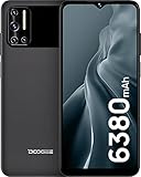 Android 11 Smartphone ohne Vertrag, DOOGEE N40 Pro 6GB RAM+128GB Speicher Handy, 6380mAh Großer Akku, 24W Schnelles Laden, 20MP Quad-Kamera 6.52 Zoll Display Octa Core 4G Dual SIM Phone 2021 Schw