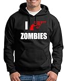 TShirt-People I Shoot Zombies Kapuzenpullover Herren XXXXL Schw