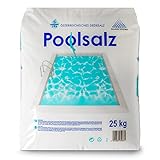 Salinen Austria POOLSALZ 25kg für Salzwasser-Pool & Schwimmbad I hochreines Siedesalz, 99,9% NaCI I schnell löslich, geeignet für alle Salz-Elektrolyseanlagen/C