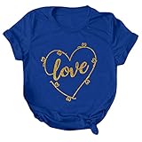 Overdose Damen Rundhals Pullover Einfachheit Das Neue T-Shirts Drucken Oberteile Tops Paar Drucken Tank Weste Casual Sweatshirts B