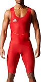 adidas Herren Ringertrikot Ringer Anzug nach FILA-Regularien Farbauswahl UND GRÖßENAUSWAHL (4 / S, Rot)