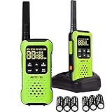 Retevis RT649P Walkie Talkie, IP67 Wasserdichter Schwimmer, PMR 446 Lizenzfrei 16 Kanäle, LED-Taschenlampe, CTCSS/DCS VOX, Walkie Talkie Wasserdicht für den Außenbereich (1 Paar, Grün)