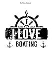 Bootfahren Notizbuch: 100 Seiten | Liniert | Kapitän Yachten Kreuzfahren Team Mannschaft Ozean Kreuzen Schiff Wasser Yacht Welle Navigation Geschenk Anhänger Boote Anlegen Boot M