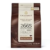 CALLEBAUT Receipe No. 2665 - Kuvertüre Callets, Vollmich Schokolade, 32,8 % Kakao 1 x 2500 G