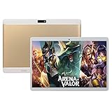 Tablet 10 Zoll Oangcc Android 8.1 Go Phablet, 4GB RAM, 64GB ROM, 1280 * 800 HD IPS Display, 8800mAh Akku, 13MP Rückfahrkamera, WLAN, Bluetooth, Metallgehäuse (Color : Gold)