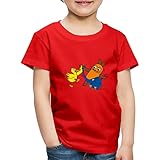 Spreadshirt Die Sendung Mit Der Maus Tanzt Mit Elefant Und Ente Kinder Premium T-Shirt, 122-128, R