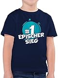 Trend Kinderkleidung und Co - #1 Epischer Sieg - 140 (9/11 Jahre) - Dunkelblau - t Shirt epischer Sieg - F130K - Kinder Tshirts und T-Shirt für Jung