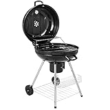 Gardebruk Kugelgrill Ø 54 cm Grillrost Deckel Ablagegitter Thermometer Warmhalterost Holzkohlegrill Grillwagen BBQ G