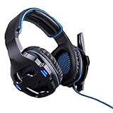 PS4 Gaming-Headset, 3,5 mm, Stereo, Camouflage, Gaming-Kopfhörer mit Geräuschunterdrückung, Mikrofon, Lautstärkereg