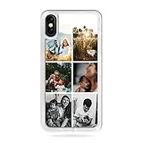 Personalisierte Handyhülle für iPhone und Samsung Galaxy Erstellen Sie Ihr eigenes beliebiges Foto (bis zu 6 Fotos) und Text Custom HQ TPU Gummi Cover (weiß, iPhone 6 Plus/6S plus)