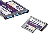 ExpressCard Controller-Karte 54 mm (EXPRESSCARD 54) auf USB 3.0 – 3 Ports USB 3.0 SuperSpeed – Chipsatz FL1100 – bündig, USB-Ports überschreiten nicht die Ebene der PC-Fassung