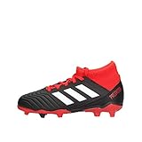 adidas Unisex-Erwachsene Predator 18.3 FG Fußballschuhe, Schwarz (Negbás/Ftwbla/Rojo 001), 38 2/3 EU