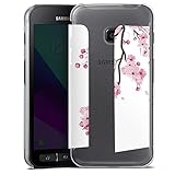 DeinDesign Hard Case kompatibel mit Samsung Galaxy XCover 4 Schutzhülle transparent Smartphone Backcover Kirschblüten Jap