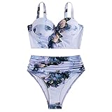 Yoofeiduoduo Swimsuit Kids Girls Badeanzug Damen Sport Damen Bikini Badeanzug High Waist Leopard Bikini Zweiteiliger Badeanzug Wickeln V Ausschnitt Push Up Große BrüSte Hoch Taillierte Strandbik