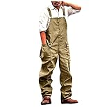 Männer Denim-Hosen Lässige Retro Cargo Latzhose Herren Jumpsuit Latzhose Jeans Jumpsuits Männer-Latzhose Cargo L